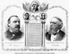 Presidential Campaign, 1888. /Ngrover Cleveland And Allen G. Thurman As The Democratic Party Candidates For President And Vice President. Lithograph Poster, 1888. Poster Print by Granger Collection - Item # VARGRC0045665