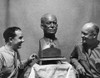 Dwight D. Eisenhower /N(1890-1969). 34Th President Of The United States. Photographed With A Sculpture And The Sculptor Archimedes Giacomantonio, 1945. Poster Print by Granger Collection - Item # VARGRC0175695