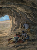 David And Saul. /Ndavid Cuts Off A Piece Of The Robe Of King Saul As He Sleeps (1 Samuel 24: 4). Wood Engraving, American, 19Th Century. Poster Print by Granger Collection - Item # VARGRC0052819