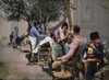 Constantinople, C1895. /Nbarbers Near The Seraskerat In Constantinople, Ottoman Empire. Photochrome, C1895. Poster Print by Granger Collection - Item # VARGRC0353140
