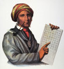 Sequoya (C1770-1843). /Nnative American Scholar With His Printed Cherokee Alphabet. American Lithograph, 1836. Poster Print by Granger Collection - Item # VARGRC0010811