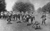 Wwi: Prisoners Of War. /Nrussian Artillery And Prisoners Of War, Captured By The German Army In Poland, Being Sent To A Prison Camp In Germany. Photograph, C1916. Poster Print by Granger Collection - Item # VARGRC0408034