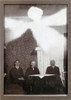 Spirit Photograph, C1900. /Nthree Men With A Ghostly Apparition Above Them. Altered Photograph By German Photographer Theodor Prinz, C1900. Poster Print by Granger Collection - Item # VARGRC0118594