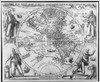 Western Hemisphere, 1596. /Ntheodore De Bry'S Map Of The Western Hemisphere, 1596, Surrounded By The Explorers (Clockwise From Top Left) Columbus, Vespucci, Pizarro, And Magellan. Poster Print by Granger Collection - Item # VARGRC0103696