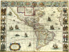 Map: Americas, C1630. /Na Map Of North And South America Created By Dutch Cartographer And Atlas Maker Willem Blaeu. Map, C1630. Poster Print by Granger Collection - Item # VARGRC0619885