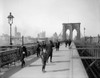 Brooklyn Bridge, C1912. /Nalong The Pedestrian Promenade, New York. Photograph, C1912. Poster Print by Granger Collection - Item # VARGRC0409541