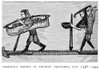 Carrying Babies, C1340. /Ntwo Men Carrying Babies In Double Panniers. Engraving After An English Manuscript Illumination, 1338-1344. Poster Print by Granger Collection - Item # VARGRC0322339