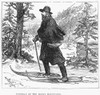 Postman, 1880. /N'Postman Of The Rocky Mountains.' Wood Engraving, 1880. Poster Print by Granger Collection - Item # VARGRC0039893