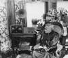 Radio, C1920. /Na Woman Listening To The Radio. Photograph, C1920. Poster Print by Granger Collection - Item # VARGRC0175883