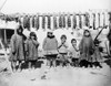 Alaska: Children, C1906. /Neskimo Children Standing Under Salmon, Hanging From A Drying Rack In Alaska. Photograph By Frank Nowell, C1906. Poster Print by Granger Collection - Item # VARGRC0113323