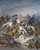 Abishai Saving David. /Nabishai Saving David'S Life During A Battle With The Philistines (2 Samuel 21: 17). Wood Engraving, 19Th Century, After Gustave Dor_. Poster Print by Granger Collection - Item # VARGRC0027987