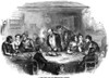 Thanksgiving Dinner, 1850. /Namerican Wood Engraving, C1850. Poster Print by Granger Collection - Item # VARGRC0013515
