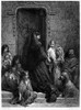 Dore: Alms Giving, 1869. /Nline Engraving, 1869, After Gustave Dore. Poster Print by Granger Collection - Item # VARGRC0097190