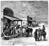 Emigrants In Kansas, 1874. /Na Resting Stop For Emigrants Near Wichita, Kansas. Wood Engraving, 1874. Poster Print by Granger Collection - Item # VARGRC0088011