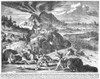 Japan: Earthquake, 1650. /Nthe Great Earthquake At Yedo (Tokyo), Japan, In 1650. Copper Engraving, 1669. Poster Print by Granger Collection - Item # VARGRC0087426