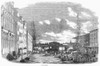 Wall Street, 1859./Nthe Eastern End Of Wall Street, New York. Wood Engraving From An English Newspaper Of 1859. Poster Print by Granger Collection - Item # VARGRC0089405