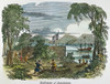 Jamestown. /Nthe Settlement Of Jamestown, Virginia, In 1607: Colored Engraving, 19Th Century. Poster Print by Granger Collection - Item # VARGRC0009301