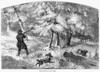 Grouse Hunting, 1855. /N'Grouse-Shooting In Nova Scotia.' Wood Engraving, English, 1855. Poster Print by Granger Collection - Item # VARGRC0081011