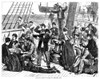 Immigrant Ship, 1871. /N'Land, Ho! - Scene On Board An Emigrant Ship.' Wood Engraving, American, 1871. Poster Print by Granger Collection - Item # VARGRC0354999