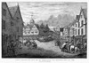 England: Tetbury Market. /Nview Of The Marketplace At Tetbury, England, Early 18Th Century. Wood Engraving, 19Th Century, After A Drawing Of The Period. Poster Print by Granger Collection - Item # VARGRC0077955