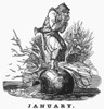Allegory: January, 1835. /Nwood Engraving, American, 1835. Poster Print by Granger Collection - Item # VARGRC0096538
