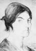 Suzanne Valadon (1865-1938). /Nfrench Painter. Self-Portrait. Drawing, 1894. Poster Print by Granger Collection - Item # VARGRC0071576