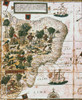 Portuguese Map Of Brazil. /Nbetween The Amazon River And The Rio De La Plata, 1519. Poster Print by Granger Collection - Item # VARGRC0022439