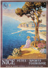 Nice, France, C1920. /Nfrench Tourism Poster Promoting The Resort City Of Nice On The Riviera, C1920. Poster Print by Granger Collection - Item # VARGRC0033180