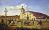 Mission Santa Clara, 1849. /Nview Of The Mission Santa Clara In California. Painting By Andrew P. Hill, C1880. Poster Print by Granger Collection - Item # VARGRC0174337