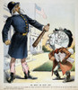 Free Silver Cartoon, 1896. /N'He Must Be Kept Out' (Of The White House). An Anti-Free Silver Cartoon By Joseph Keppler, Jr., 1896. Poster Print by Granger Collection - Item # VARGRC0062107