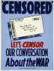 Wwii: Careless Talk Poster. /Namerican Poster Warning That Careless Communication May Be Harmful To The War Effort. Silkscreen, 1943. Poster Print by Granger Collection - Item # VARGRC0130071
