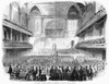 Boston: Music Hall, 1856. /Nthe Beethoven Festival At The Boston Music Hall (Now Orpheum Theatre) In Boston, Massachusetts, 1856. Contemporary American Wood Engraving. Poster Print by Granger Collection - Item # VARGRC0128778