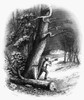 Lumbering, 19Th Century. /N'All Day Long The Woodsman Plies His Sharp And Sudden Axe.' Etching And Engraving, 19Th Century. Poster Print by Granger Collection - Item # VARGRC0087673