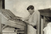 Hine: Typesetting, 1917. /Na Schoolboy Learning Typesetting At The Training School For Deaf Mutes In Sulphur, Oklahoma. Photograph By Lewis Hine, April 1917. Poster Print by Granger Collection - Item # VARGRC0121961