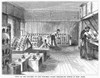 Telegraphy, 1873. /N'View Of The Battery Of The Western Union Telegraph Office In New York.' Wood Engraving, American, 1873. Poster Print by Granger Collection - Item # VARGRC0037642