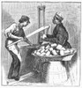Virginia: Tobacco, 1879. /Npressing And Smoking Bales Of Tobacco At Lynchburg, Virginia. Line Engraving, 1879. Poster Print by Granger Collection - Item # VARGRC0102079