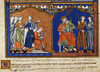 David Playing His Harp. /Ndavid Plays His Harp And The Evil Spirit Departs From King Saul (I Samuel Xvi: 22-23): French Manuscript Illumination, C1250. Poster Print by Granger Collection - Item # VARGRC0011573