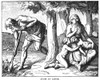 Adam & Eve. /Nwood Engraving, 19Th Century. Poster Print by Granger Collection - Item # VARGRC0014217