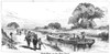 Grain Barge, 19Th Century. /Na Grain Barge On The Erie Canal. Wood Engraving, American, 19Th Century. Poster Print by Granger Collection - Item # VARGRC0050764