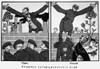 Russian Postcard. /N'Heads, Tails. The Social-Conciliation Game.' A Man Speaking To A Crowd Of Working Class Men. In The Second Panel He Is Revealed To Be Controlled By A Capitalist, C1920. Poster Print by Granger Collection - Item # VARGRC0129490