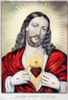 Currier: Sacred Heart. /N'Sacred Heart Of Jesus.' Lithograph By Nathaniel Currier, C1845. Poster Print by Granger Collection - Item # VARGRC0245681