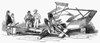 Farming: Machinery. /Ncyrus Hall Mccormick'S Reaper Exhibited At The Great London Exhibition Of 1851: Contemporary Wood Engraving. Poster Print by Granger Collection - Item # VARGRC0064462