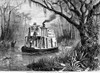 Florida: St. John'S River. /Nshooting Alligators On The St. John'S River, Florida. Line Engraving, American, 1874. Poster Print by Granger Collection - Item # VARGRC0080985