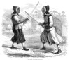 Japan: Fencing, 1864. /N'Japanese Soldiers Fencing.' Wood Engraving, English, 1864. Poster Print by Granger Collection - Item # VARGRC0268432