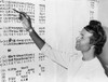 Shirley Chisholm (1924-2005). /Namerican Politician, Looking At A List Of Numbers Posted On A Wall. Photograph, 1965. Poster Print by Granger Collection - Item # VARGRC0124364