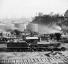 Union Locomotive, C1864. /Nthe 'General J.C. Robinson' And Other Locomotives Of The U.S. Military Railroad At City Point, Virginia, During The Siege Of Petersburg, 1864-65. Poster Print by Granger Collection - Item # VARGRC0163176