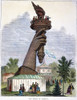 Statue Of Liberty, 1876. /Nthe Hand Of The Statue Of Liberty Exhibited At The 1876 Philadelphia Centennial Exposition: Wood Engraving From A Contemporary American Newspaper. Poster Print by Granger Collection - Item # VARGRC0045038