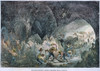 Gold Miners, 1859. /Nexploring A Cavern In The Sierra Nevada, California: Wood Engraving From An American Newspaper. Poster Print by Granger Collection - Item # VARGRC0051002