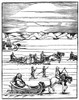 Russian Travel, 1560. /Nrussians Travelling On Skis And Sleds. Woodcut From Sigmund Von Herberstein'S 'Rerum Moscoviticarum Commentarii,' 1560. Poster Print by Granger Collection - Item # VARGRC0057906