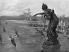 Spanish-American War, 1898. /Nthe Statue Of Liberty Greeting Returning U.S. Navy Ships With Garlands Of Flowers After The Spanish-American War, 1898. Drawing By Peter Newell. Poster Print by Granger Collection - Item # VARGRC0370187